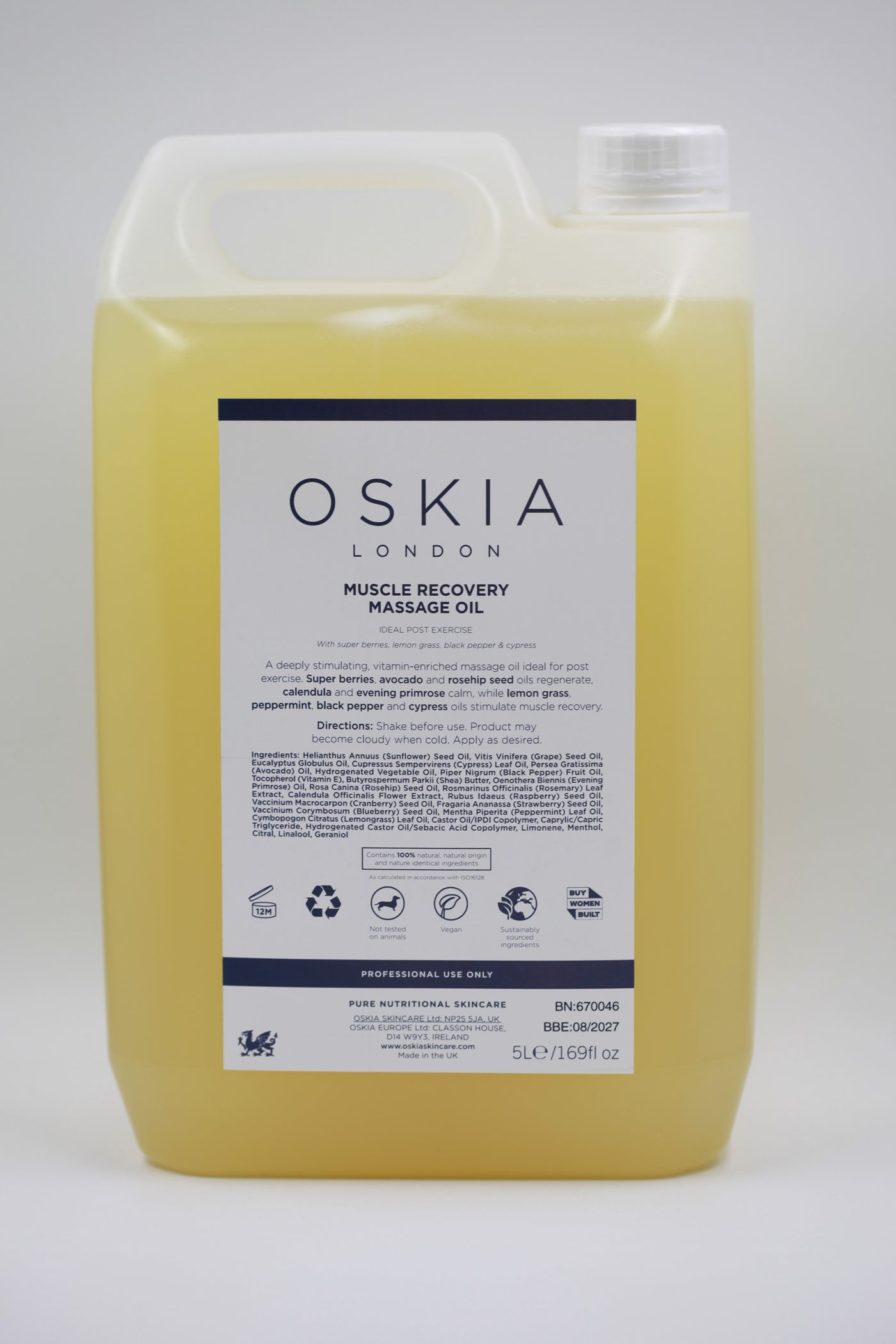Muscle Recovery Massage Oil - Invigorating