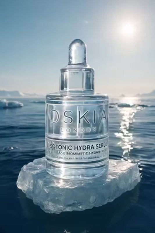 Encapsulated Glacier Water cooling hydration for hot weather skincare